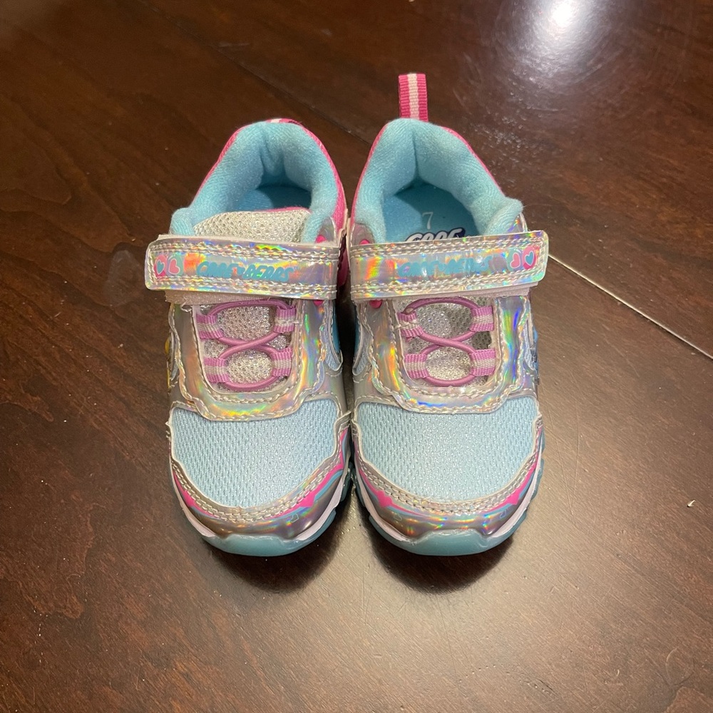Never worn blue care bear sneakers